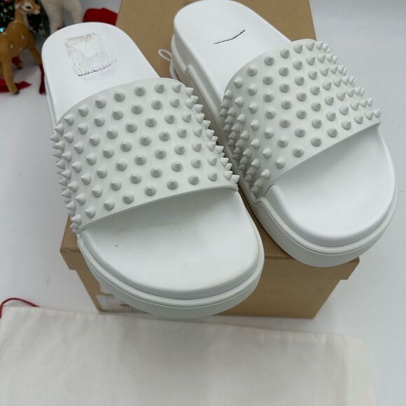 Men’s Christian Louboutin pool fun slides size 42 made in Italy - Picture 11 of 11